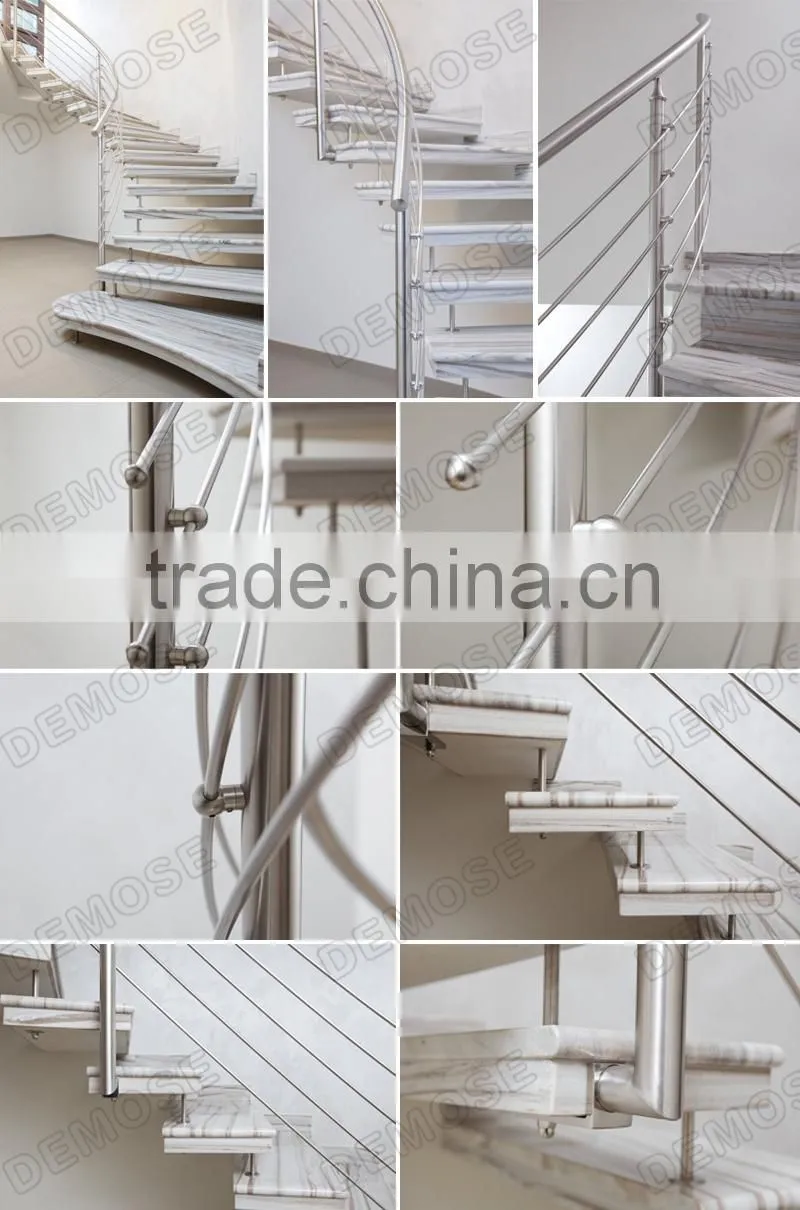 indoor exterior folding stairs handrail designs