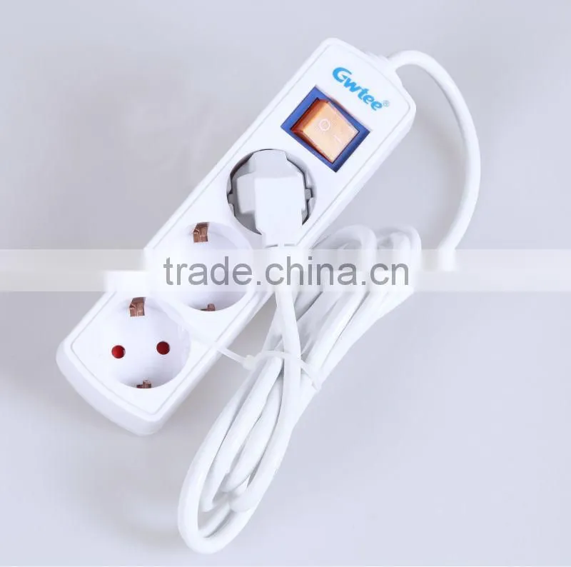 Eu standard french style 6 way extension electrical socket GT-6146