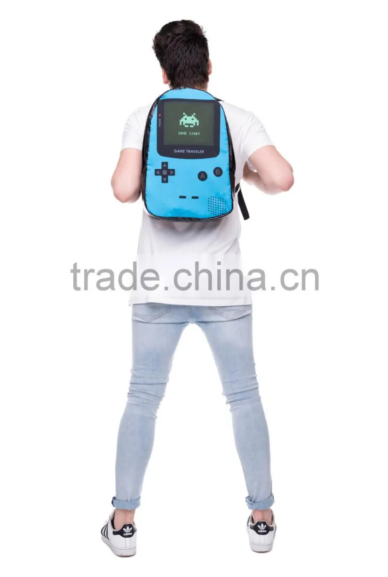 High Quality 3D Print Wholesale Polyester Fashion Girls Backpack Bag
