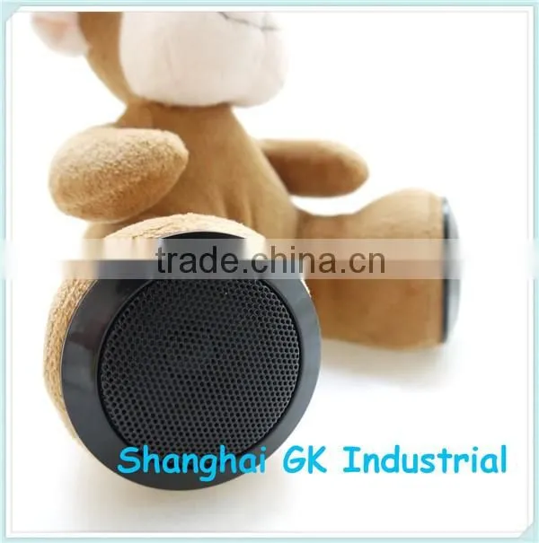 Customized Design Plush toy with bluetooth loudspeaker