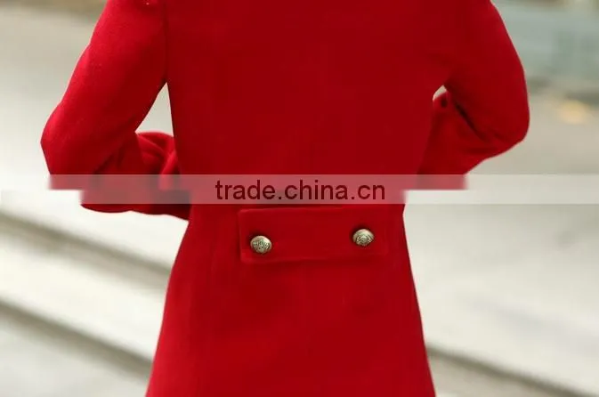 TOP Fashion Women Double Breasted Trench Coats Outwear Slim Jackets Overcoats