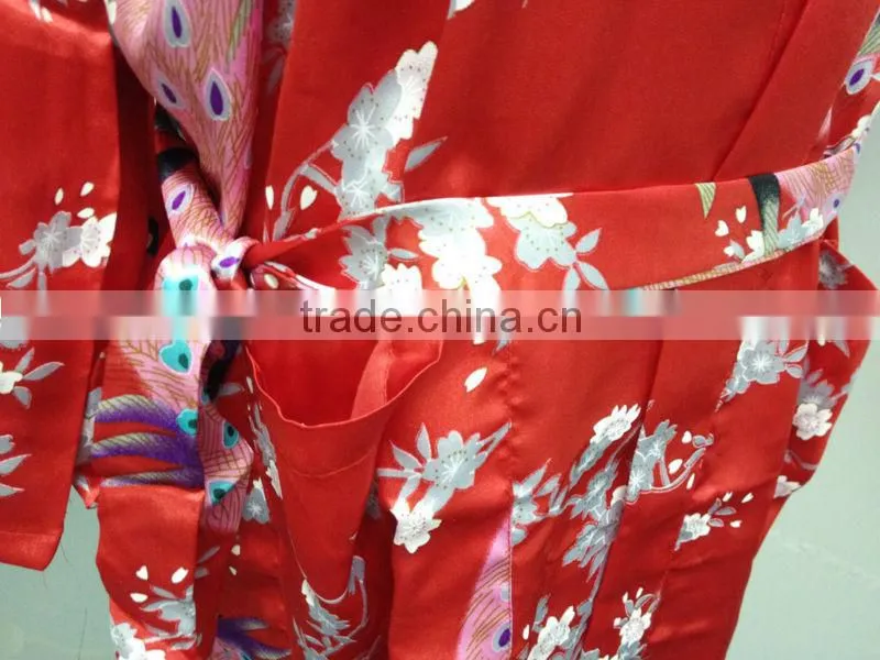 NEW Women Silk Satin Pajama Sleepwear Short Night Gown Robe Lady Dress Colorful
