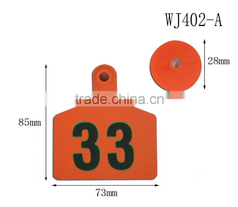 WJ402-A Laser Printing Blue Cow Ear Mark
