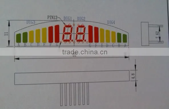 custom full color led digital signage display for car parking sensor