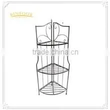 Hot sale sundries storage metal bath kitchen corner shelf