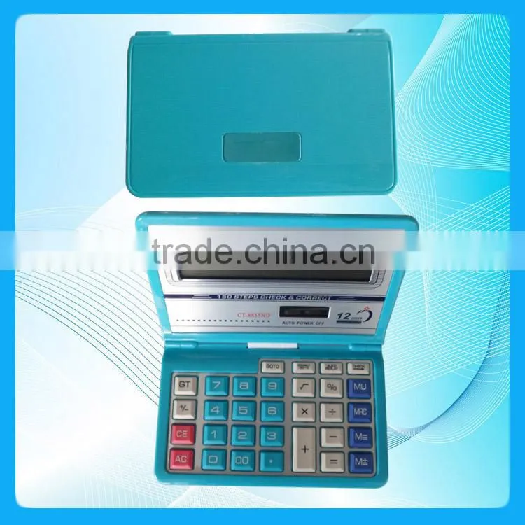 Best-selling laptop calculator CT-8855V,14 digit calculator,folding calculator