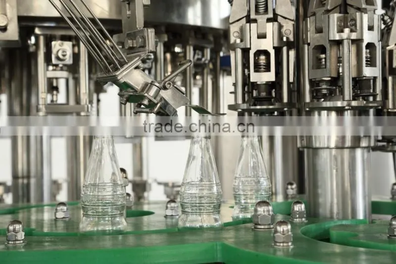 Rotary 3in1 pet/glass water bottle filler, capper machine