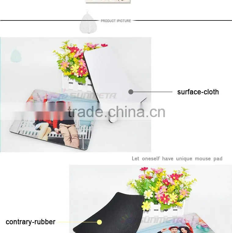 Sublimation blank mouse pad mouse mat for sublimation heat press machine