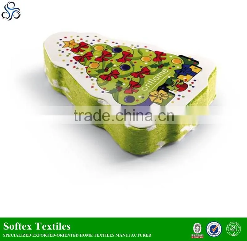different shapes cotton compressed towel logo