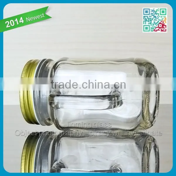 Mason jar drinking glass mason jars with handles