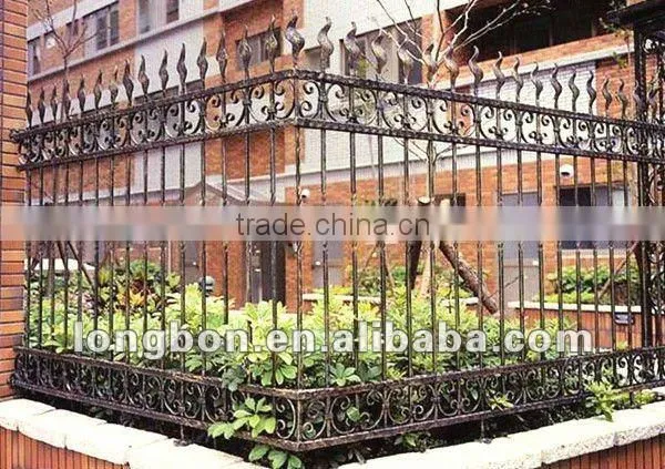 Top-selling hand forged iron fence and gate