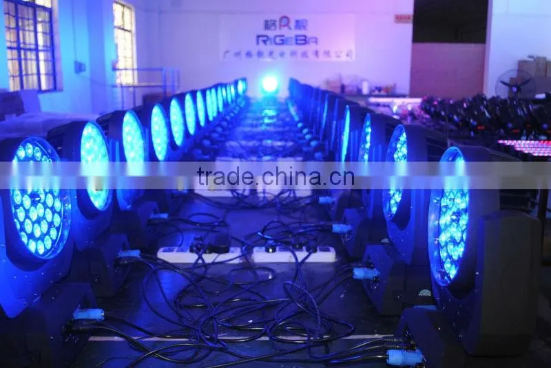 Zoom 10W 36pcs 4 -in -1 RGBW led moving head
