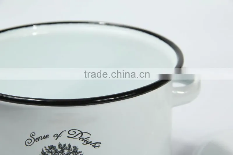 Enamel pot, stockpot, soup pot