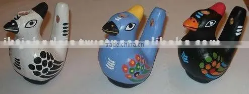 Quality Colored Clay Whistle Ceramic Decoration