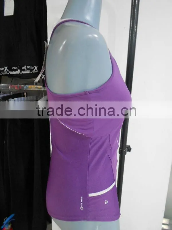 Ladies' sports bra top with supplex lycra fabric
