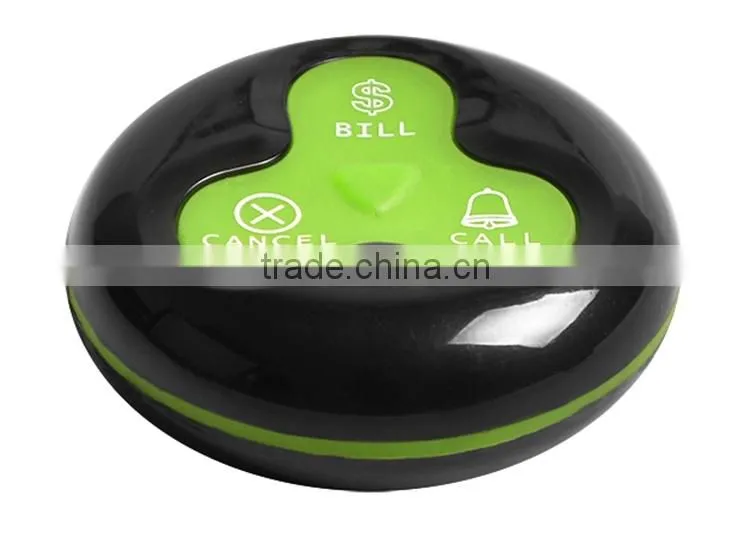 Green wireless table call button