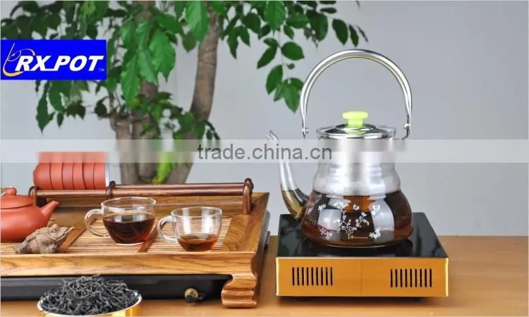Pyrex wholesale glass teapots with filter 1100S