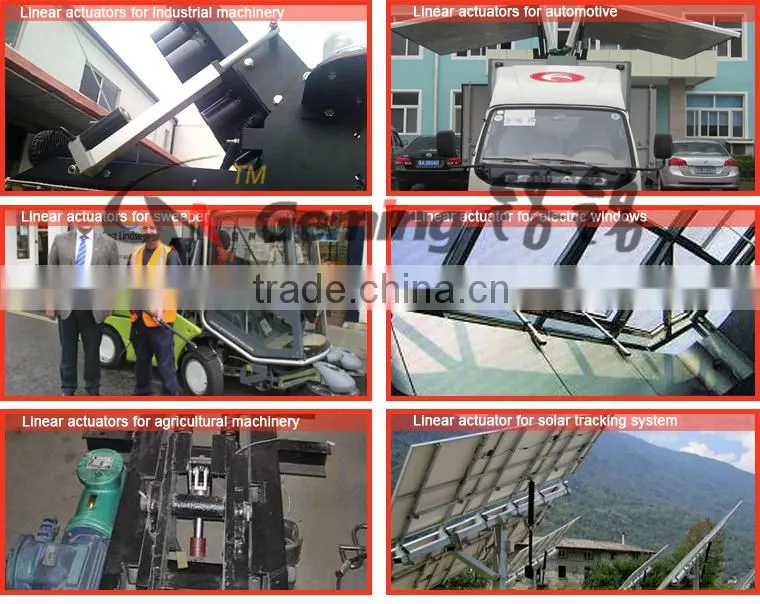 27mm/s 250mm stroke 30KG/66LB lift capacity 12V small linear