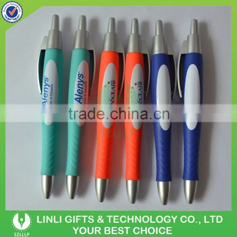 2016 Most Popular Rubber Coated Plastic Pens Manufacturer