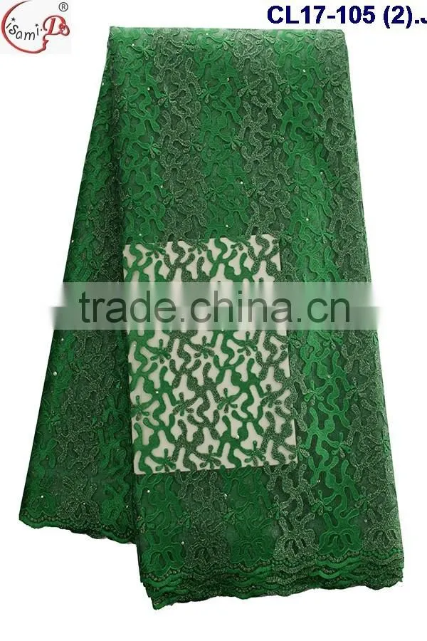 Chowleedee CL17-105 Royal blue tulle french lace fabric,top quality french lace material for dress