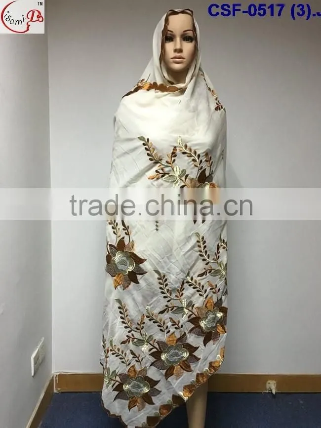 CSF-0517 -1 New arrival latest scarf design muslim scarf wholesale 2016