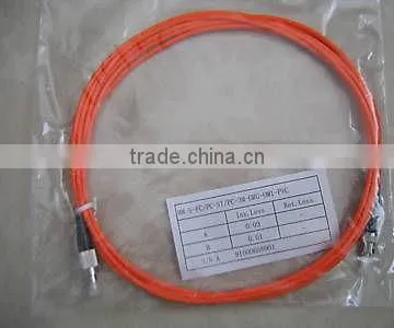 FC to ST fiber patch cord jumper cable, MM, simplex 1m