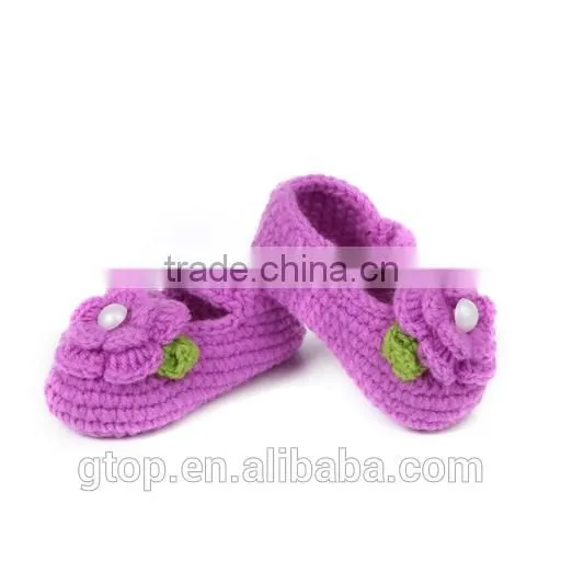 Wholesale Baby Handmade Crochet Shoes Supplier for 1-10 months old S-0033