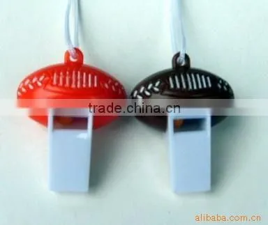 Kids gift Plastic football whistles funny whistle cheap plastic whistles