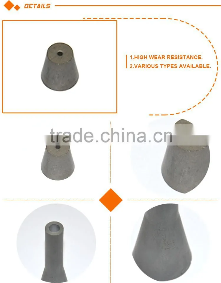 Durable extruded sandblasting nozzles