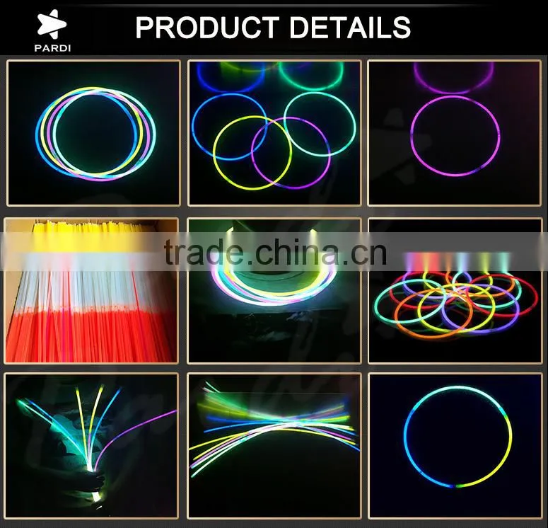 22 inch tri color glow necklace stick glowing in the dark