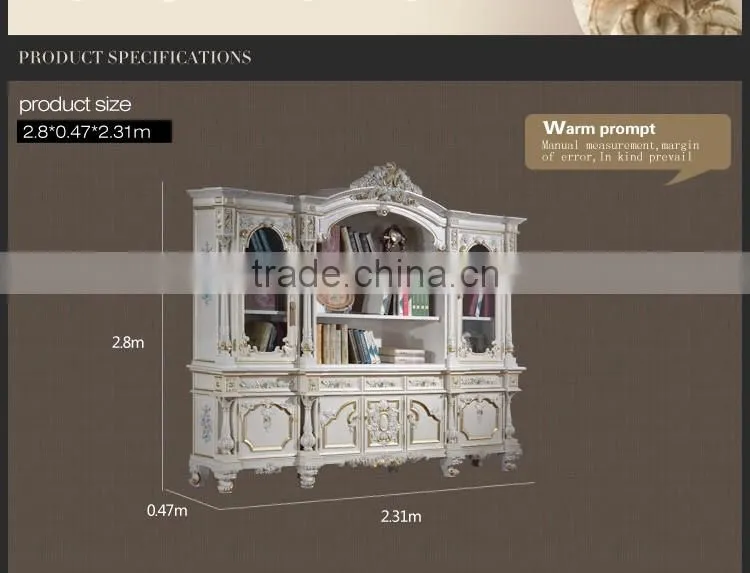 French style furniture-French home office furniture bookcase