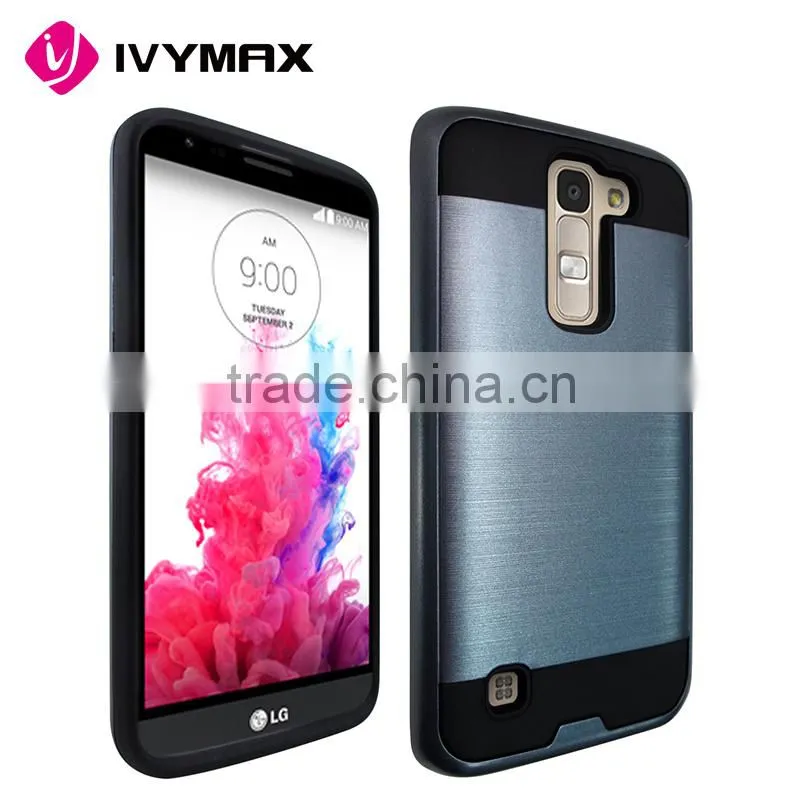 IVYMAX Rugged Hybrid Rubber Shockproof Hard Case Slim Cover For LG K7 Tribute 5 Phone Case