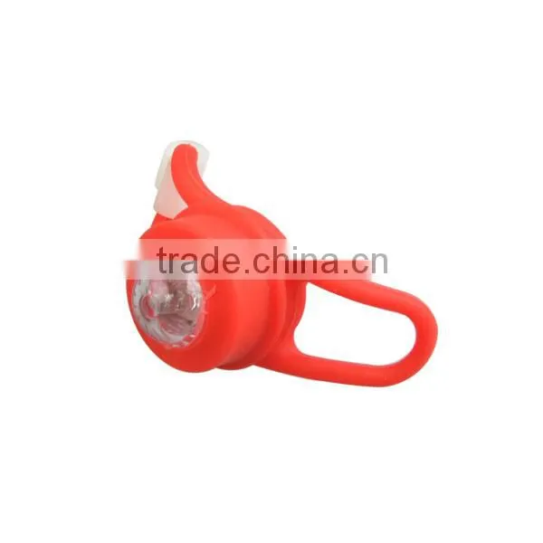 Round Silicone Shell Colorful Rear Light For Bike