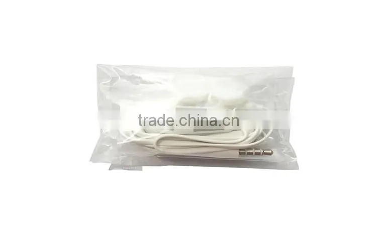 Free sample voice control in-ear Stereo white earphone For samsung S6