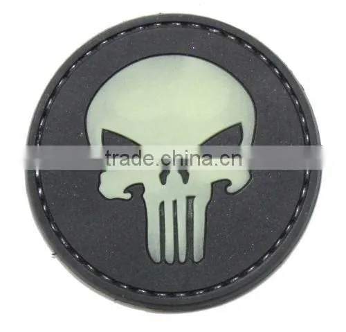 rubber badge,PVC patch,punisher PVC patch