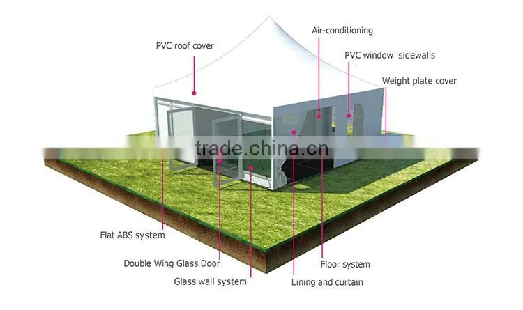 Small Chinese Outdoor Event Pagoda Tent for Sale