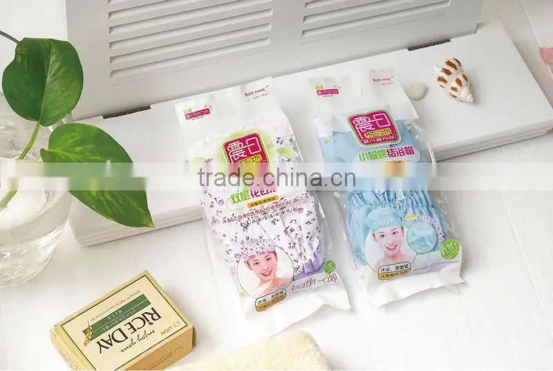 wholesale bathroon products PVC shower cap for promotion