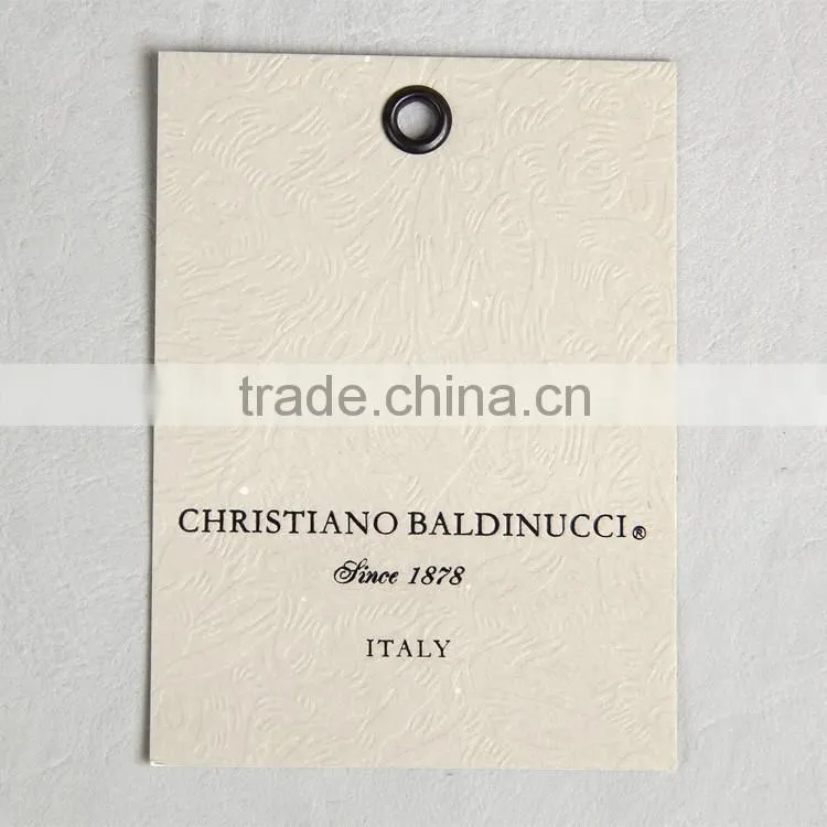 High quanlity garment paper hangtag for trouser jumpsuit