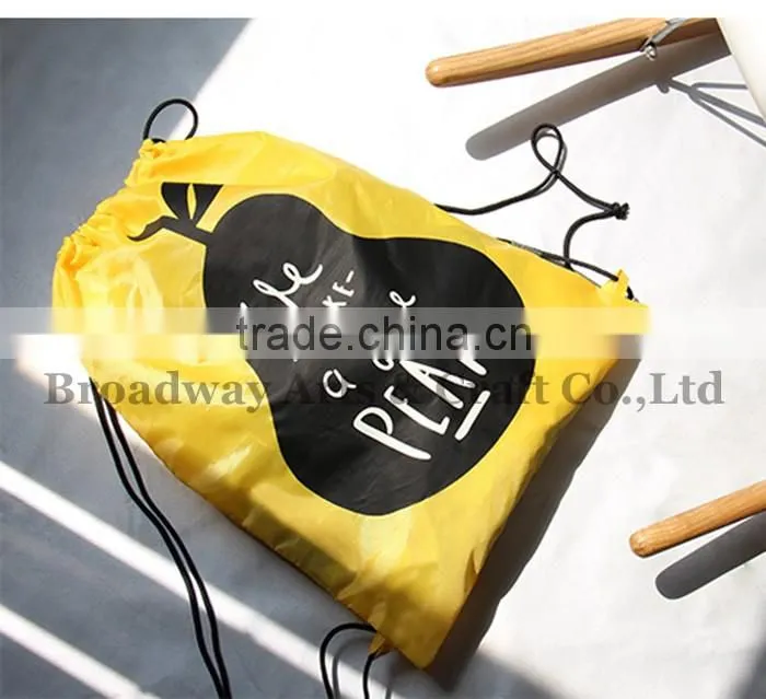 Polyester drawstring shopping shoe bag for wholesale