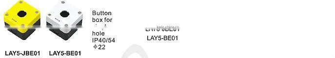 CE ROHS 22mm single hole push button control switch box IP40/54 LAY5-JBE01/XAL5-B01