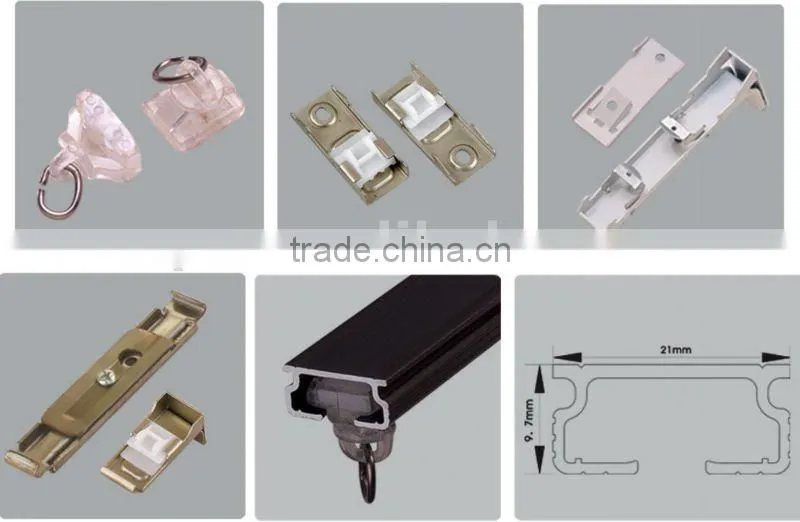 commonly used plastic curtain track runners for curtain track