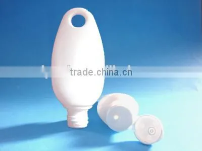 hot sale plastic hand sanitizer bottle with silicone holder, 30ml cute hand gel bottle