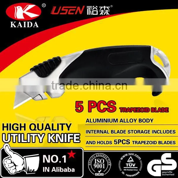 Heavy Duty Utility Cutter Knife With 5 PCS Spare Blades