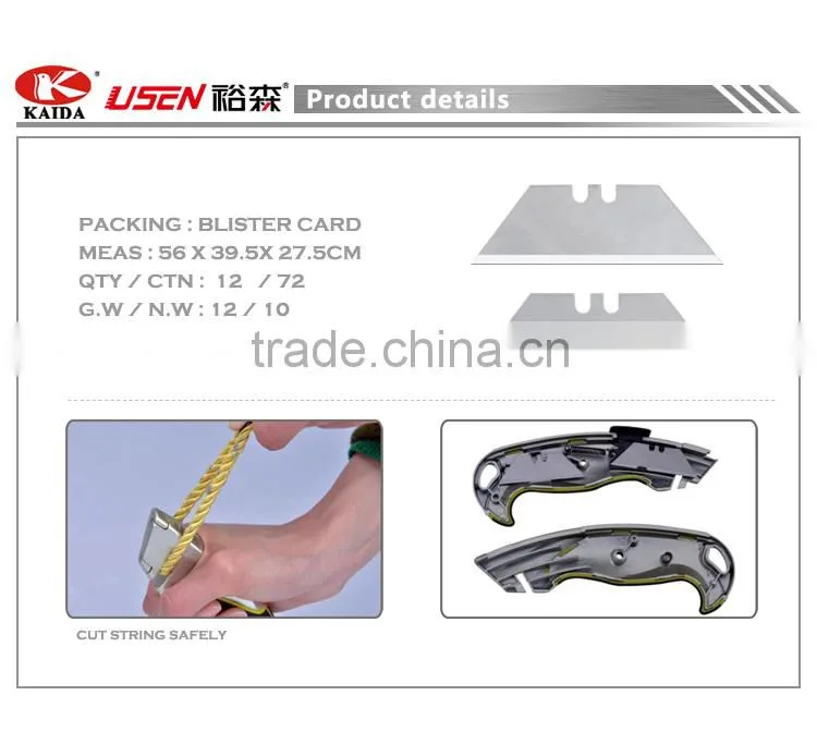 Heavy Duty Aluminium Alloy Auto retractable Utility Cutter Knife