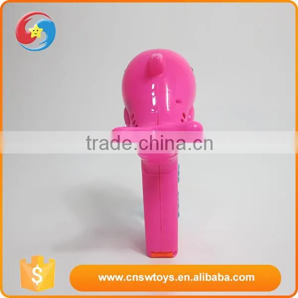 Plastic cartoon cute animal dolphin bubble gun toy with light