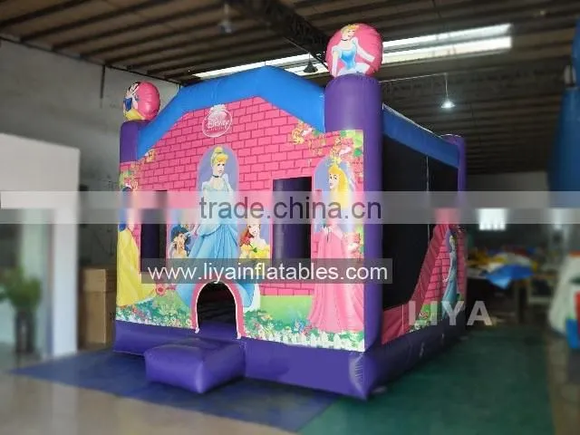 inflatable bouncer slide with multi cartoon theme from LIYA Factory
