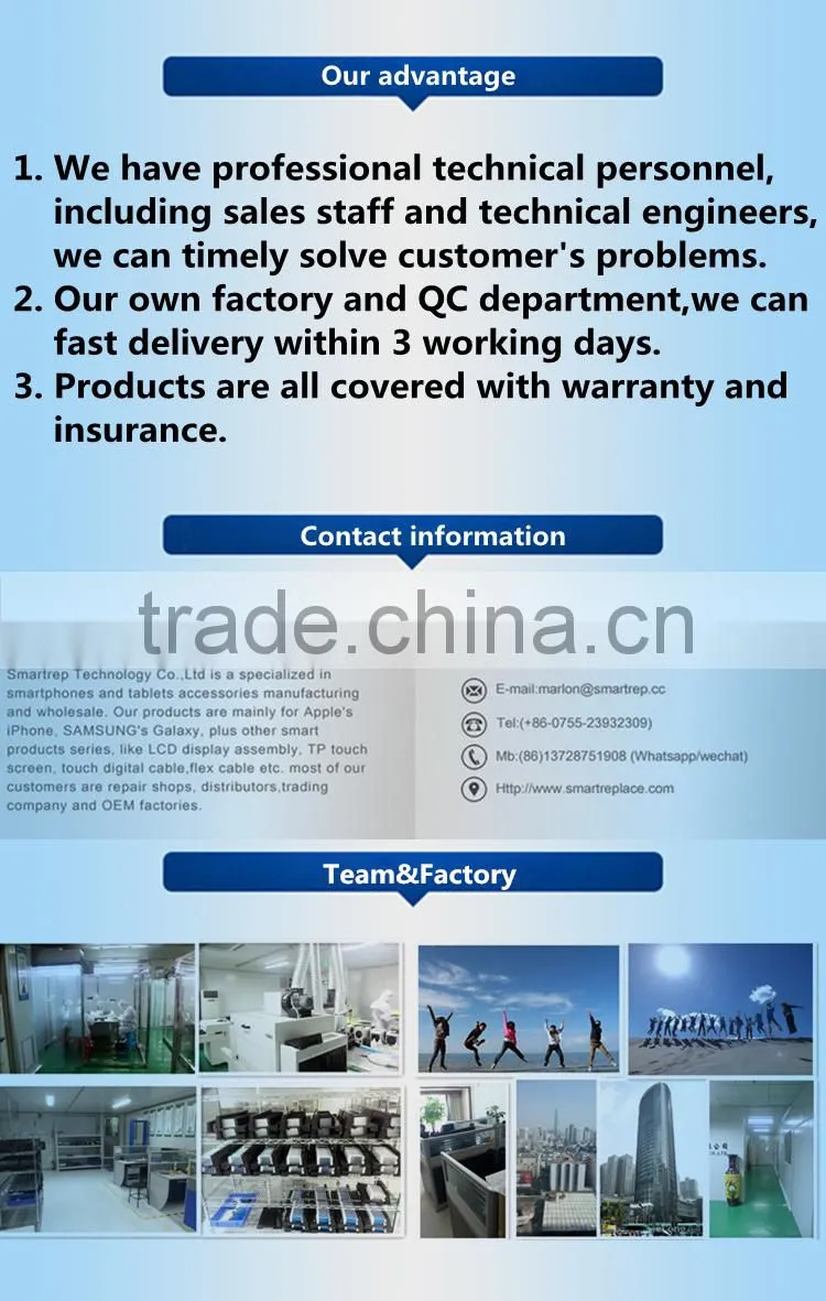 mobile phone accessory LCD for Samsung s6 LCD screen assembly