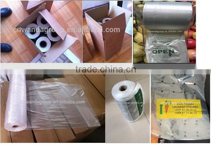 HDPE t-shirt bag for food packing