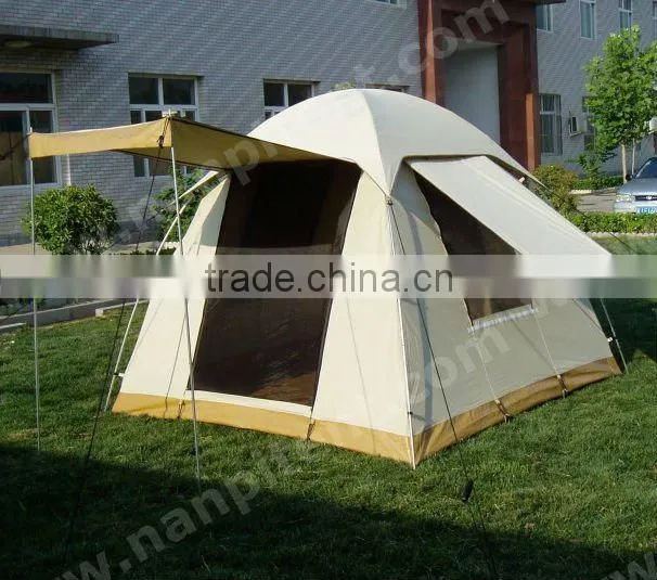 Big Family Camping Tent For 4 Person - Buy Outdoor Camping Tent,Family Cabin Tent,Europe Canvas Camping Tent