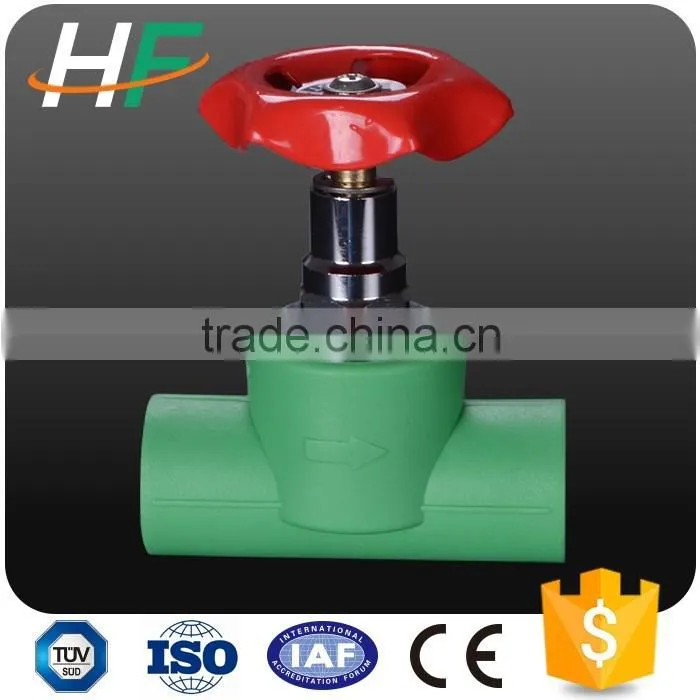 China supplier wholesale polypropylene PPR material ppr globe valve